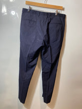 Load image into Gallery viewer, Authentic Roberto Cavalli Mens Blue Straight-Leg Flat Front Dress Pants Size 50
