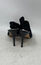 Load image into Gallery viewer, Cole Haan Womens Nene Black Suede Peep Toe Stiletto Slingback Heels Size 8.5 B
