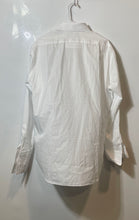 Load image into Gallery viewer, Saks Fifth Avenue Mens White Cotton Long Sleeve Slim Fit Dress Shirt Size 16 1/2

