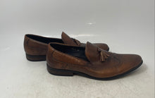 Load image into Gallery viewer, Mens Brown Vera Pelle Tassel Wingtip Slip-On Loafer Shoes Size EUR 42
