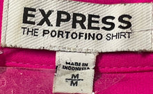 Load image into Gallery viewer, Express Womens Pink The Portofino Long Sleeve Button-Up Shirt Size Medium

