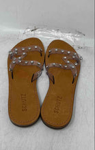 Load image into Gallery viewer, Schutz Womens Cathryn Brown Open Toe Slip-On Flat Slide Sandals Size 7.5B

