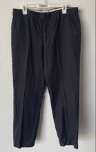 Load image into Gallery viewer, E. Thomas Mens Blue Cotton Flat Front Slash Pocket Belt Loops Dress Pant Size 50
