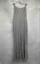 Load image into Gallery viewer, Forever 21 Womens White And Black Striped Square Neck One-Piece Jumpsuit Size M
