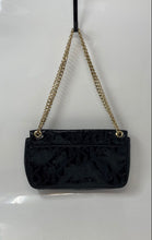 Load image into Gallery viewer, Michael Kors Womens Black Signature Print Chain Strap Convertible Crossbody Bag
