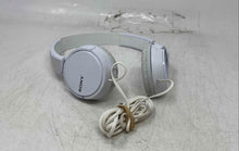 Load image into Gallery viewer, Sony ZX Series White Wired Adjustable Headband On-Ear Headphones Not Tested
