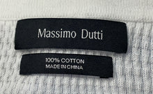 Load image into Gallery viewer, Massimo Dutti Mens White Knitted Collared Short Sleeve Polo Shirt Size L
