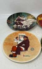 Load image into Gallery viewer, Vintage Set Of 4 Pcs Norman Rockwell For Decoration Round Collector Plate
