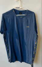 Load image into Gallery viewer, Hugo Boss Mens Navy Blue Logo Tape Short Sleeve Crew Neck T-Shirt Size XL
