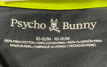 Load image into Gallery viewer, Psycho Bunny Boys Black Green Cotton Short Sleeve Crew Neck T-Shirt Size 10-12/M

