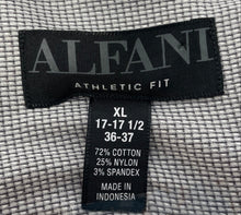 Load image into Gallery viewer, Alfani Mens Gray Athletic Fit Long Sleeve Collared Dress Shirt Size XL 17-17.5
