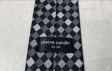 Load image into Gallery viewer, Pierre Cardin Mens Gray Argyle Pattern Adjustable Formal Designer Tie
