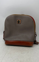 Load image into Gallery viewer, Dooney &amp; Bourke Womens Gray Brown Pebble Leather Bottom Studs Backpack
