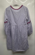 Load image into Gallery viewer, Tommy Bahama Womens Salina Purple Pink Striped Tie Neck Poplin Shift Dress Sz XS
