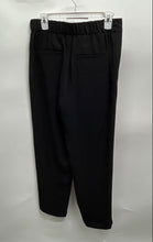 Load image into Gallery viewer, Vince Womens Black Flat Front Elastic Waist Straight Leg Ankle Pants Sz S W/ Tag
