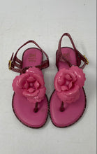 Load image into Gallery viewer, Melissa Girls Pink Mel Solar II Open Toe Adjustable Strap Thong Sandals Size 12
