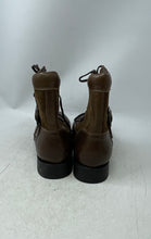 Load image into Gallery viewer, Vito Rossi Mens Brown Leather Lace-Up Round Toe Ankle Combat Boots Size 12
