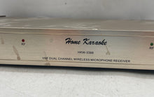 Load image into Gallery viewer, Home Karaoke HKW-3388 VHF Dual Channel Wireless Receiver Untested No Microphones
