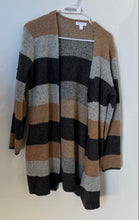 Load image into Gallery viewer, Charter Club Womens Multicolor Colorblock Open Front Cardigan Sweater Size M
