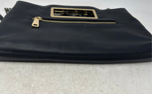 Load image into Gallery viewer, INC International Concepts Womens Black Studded Fringe Chain Strap Crossbody Bag
