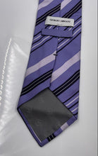 Load image into Gallery viewer, Giorgio Armani Mens Multicolor Striped Silk Adjustable Pointed Tie One Size
