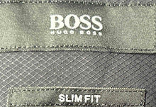 Load image into Gallery viewer, Hugo Boss Mens Black Cotton Long Sleeve Slim Fit Dress Shirt Size 17.5
