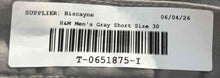 Load image into Gallery viewer, H&amp;M Mens Gray Flat Front Slash Pocket Regular Fit Chino Shorts Size 30
