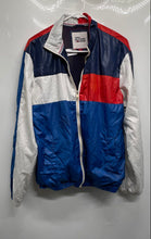 Load image into Gallery viewer, Tommy Hilfiger Mens Navy Blue Red White Colorblock Windbreaker Jacket Size Small

