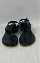 Load image into Gallery viewer, Michael Kors Womens Lolita Black Leather Pom-Pom Thong Sandals Size 7M
