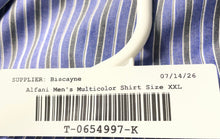 Load image into Gallery viewer, Alfani Mens Multicolor Striped Long Sleeve Stretch Dress Shirt Size XXL
