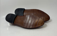 Load image into Gallery viewer, Stacy Adams Mens Brown White Leather Slip-On Wingtip Loafer Shoes Size 8.5

