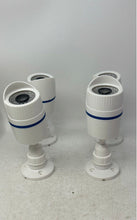 Load image into Gallery viewer, Set Of 4 Pcs Wali White Wall Mounted Outdoor Dummy Security Camera Untested
