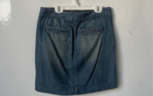 Load image into Gallery viewer, Ann Taylor Loft Womens Blue Medium Wash Stretch Denim Mini Skirt Size S
