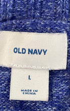 Load image into Gallery viewer, Old Navy Womens Blue Heather Long Sleeve Knitted Pullover Sweater Size L
