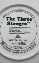 Load image into Gallery viewer, Franklin Mint No .LJ2522 The Three Stooges Porcelain Decorative Collector Plate
