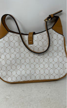 Load image into Gallery viewer, Nanette Lepore Womens Maxene Beige Brown Monogram Inner Pockets Shoulder Bag
