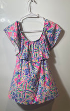 Load image into Gallery viewer, Lilly Pulitzer Womens Multicolor Printed La Fortuna Ruffle Blouse Top Size M
