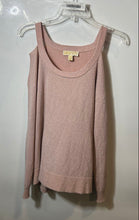 Load image into Gallery viewer, Michael Kors Womens Pink Long Sleeve Cold Shoulder Pullover Sweater Size M
