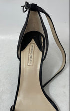Load image into Gallery viewer, Antonio Melani Womens Feenah Black Rhinestone Wedge Ankle Strap Sandals Sz 9.5M
