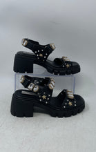 Load image into Gallery viewer, Steve Madden Womens Leslie Black Studded Open Toe Platform Sandals Size 6M
