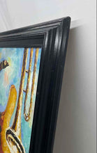 Load image into Gallery viewer, Signed And Framed Saxophone Trombone And Piano Musical Instrument Art Painting

