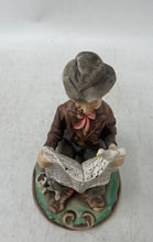 Load image into Gallery viewer, Vintage Ceramic Papa Hemingway Harry H R Stoneback Old Man Pipe Newspaper Statue
