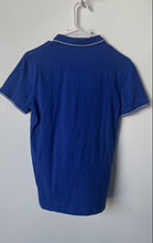 Load image into Gallery viewer, Armani Exchange Mens Blue Short Sleeve Spread Collar Golf Polo Shirt Size XS
