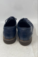 Load image into Gallery viewer, Cole Haan Mens Navy Blue Leather Lace-Up Wingtip Oxford Dress Shoes Size 11 M
