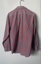 Load image into Gallery viewer, Banana Republic Mens Red White Printed Slim Fit Dress Shirt Size M 15-15.5
