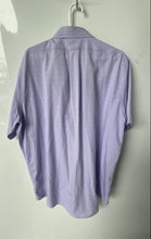 Load image into Gallery viewer, Brooks Brothers Mens Purple Cotton Collared Short Sleeve Dress Shirt Size 17
