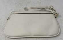 Load image into Gallery viewer, Karl Lagerfeld Womens White Pebbled Leather Detachable Strap Wristlet Wallet
