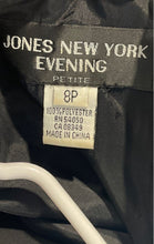 Load image into Gallery viewer, Jones New York Womens Black Layered Overlay Sleeveless Evening Maxi Dress Sz 8P
