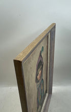 Load image into Gallery viewer, Retro Arthur Kaplan Mardi Gras Girl Hardboard Framed Art Painting By Maio

