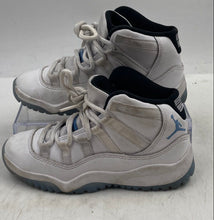Load image into Gallery viewer, Authentic Nike Kids Air Jordan 11 378039-104 White Blue Sneakers Shoes Size 11C
